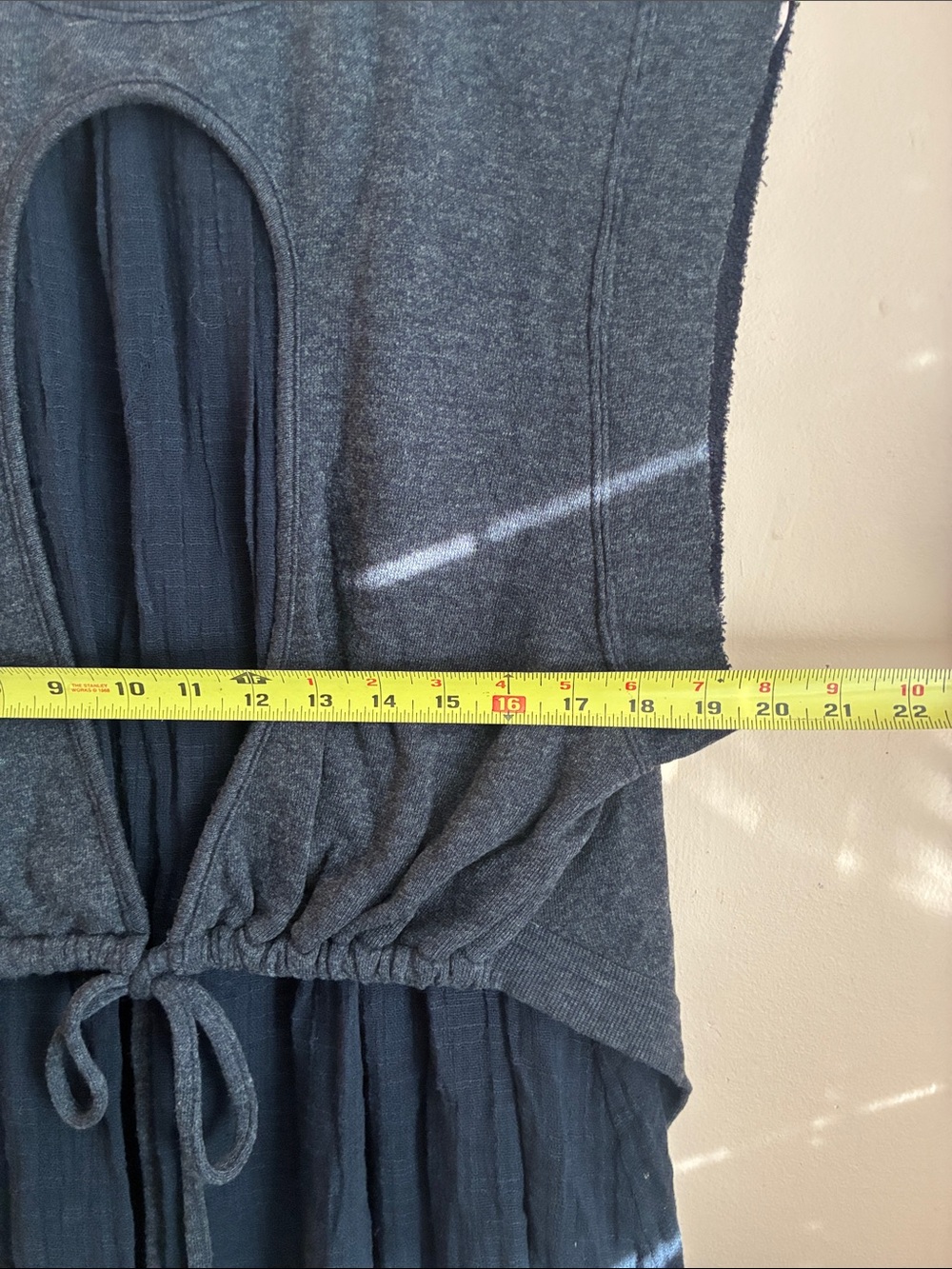 Free People Sleeveless Layered Women's Top - Charcoal Gray - Picture 7 of 10